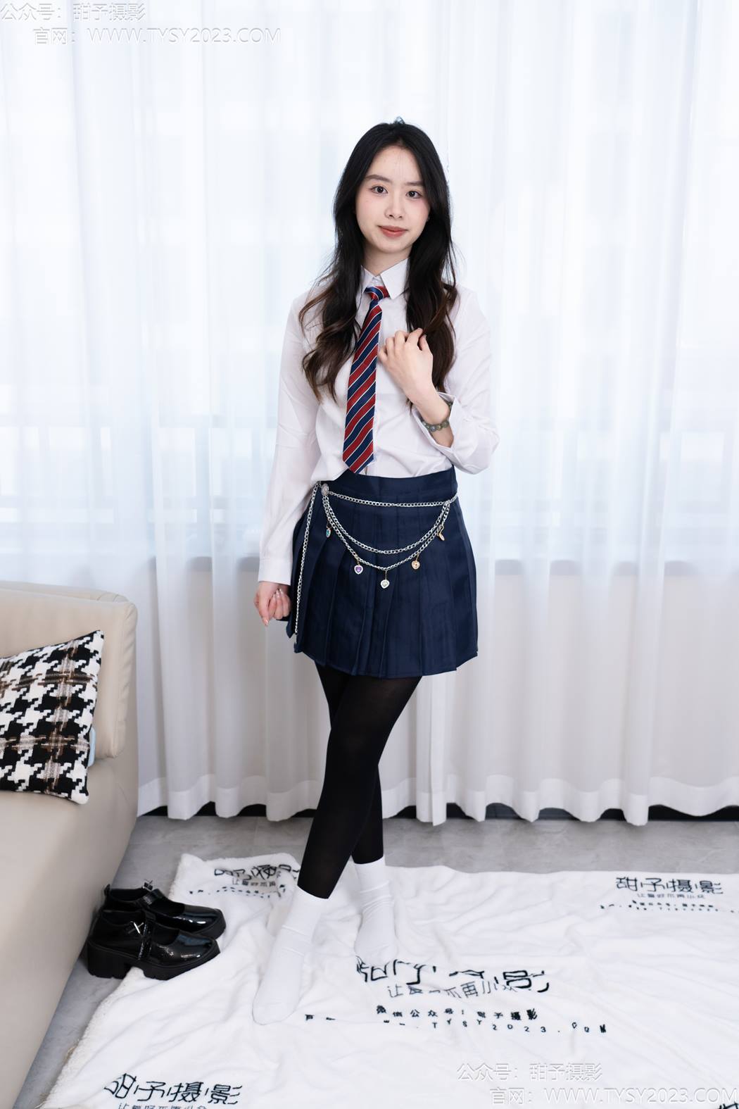 图片[29]-甜予摄影 NO.196 知知-皮鞋、高跟鞋、白棉袜、小腿袜、肉丝、黑丝[144P] – 速更版-美库