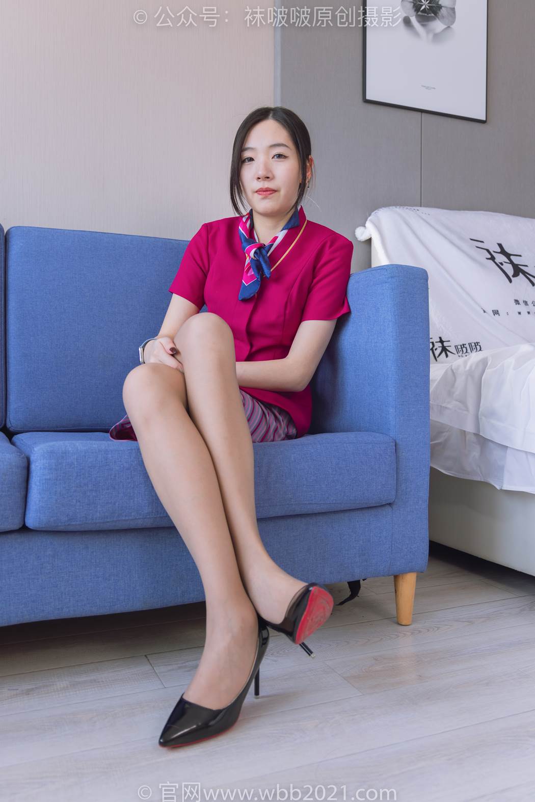 图片[38]-[BoBoSocks袜啵啵]NO.579 小甜豆-高跟鞋、咖啡丝、空姐制服[140P] – 速更版-美库