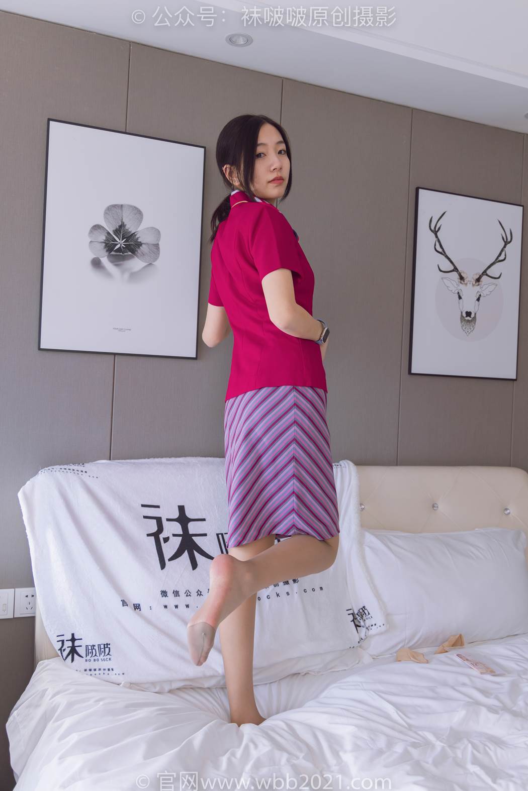 图片[102]-[BoBoSocks袜啵啵]NO.579 小甜豆-高跟鞋、咖啡丝、空姐制服[140P] – 速更版-美库