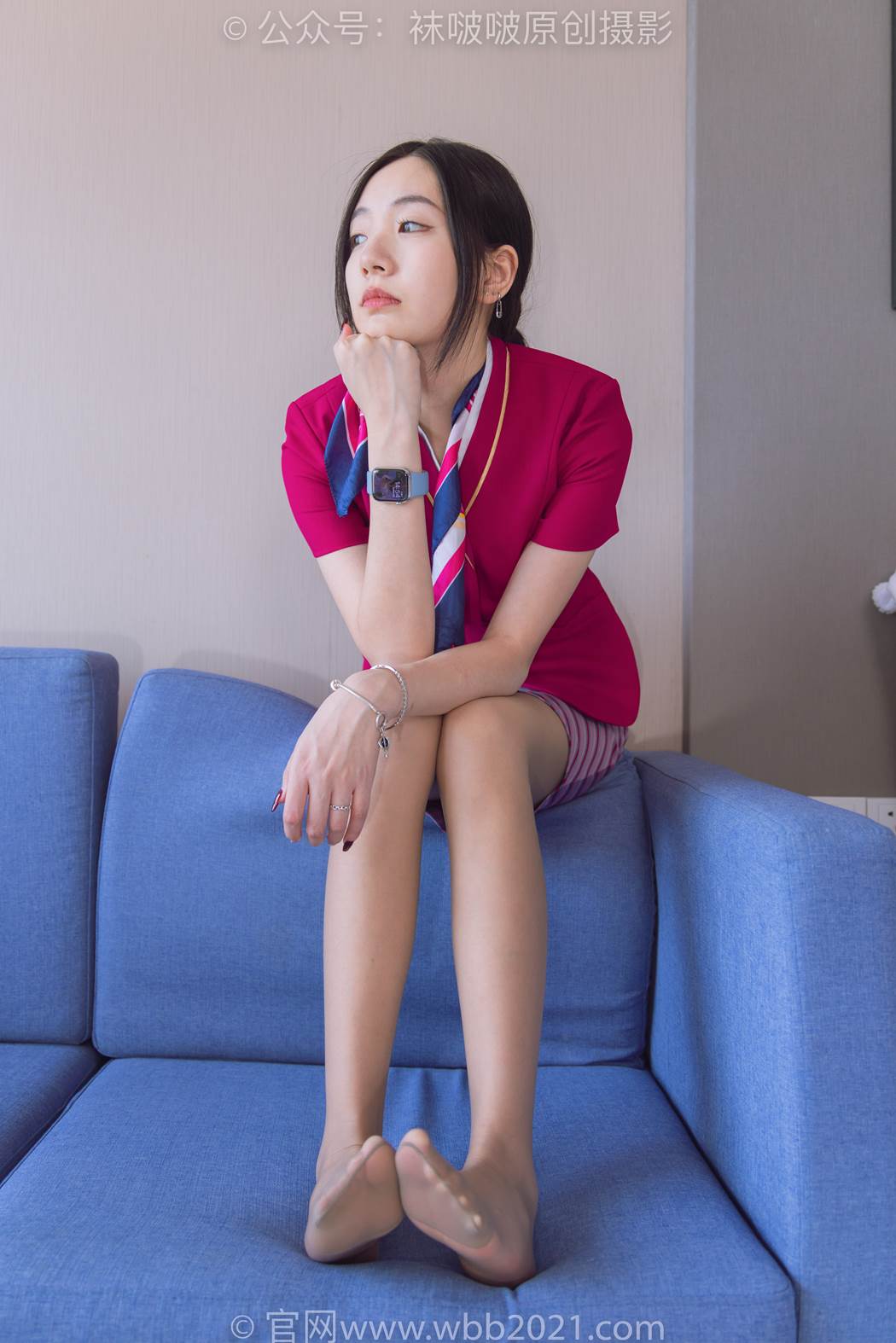 图片[126]-[BoBoSocks袜啵啵]NO.579 小甜豆-高跟鞋、咖啡丝、空姐制服[140P] – 速更版-美库