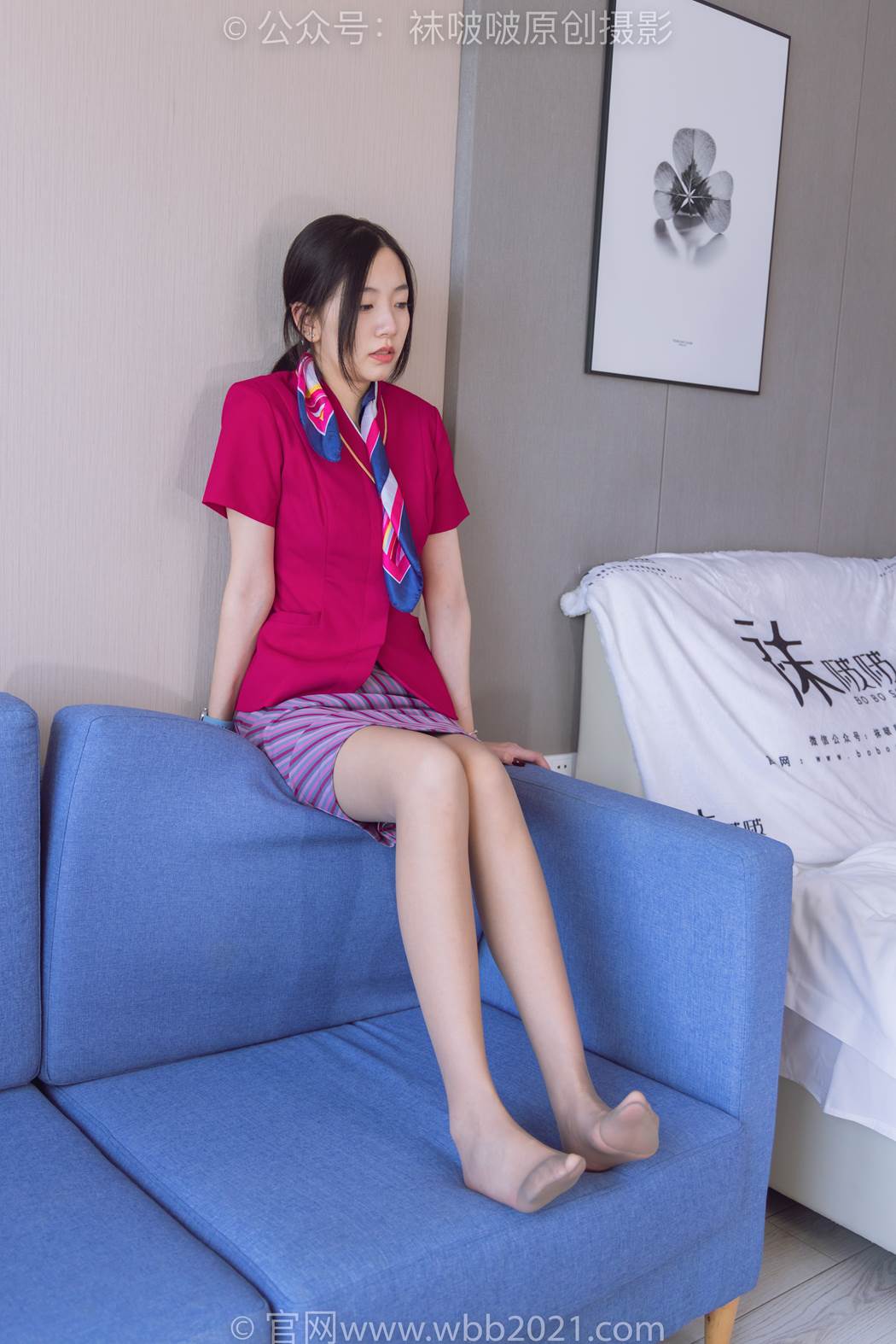 图片[132]-[BoBoSocks袜啵啵]NO.579 小甜豆-高跟鞋、咖啡丝、空姐制服[140P] – 速更版-美库