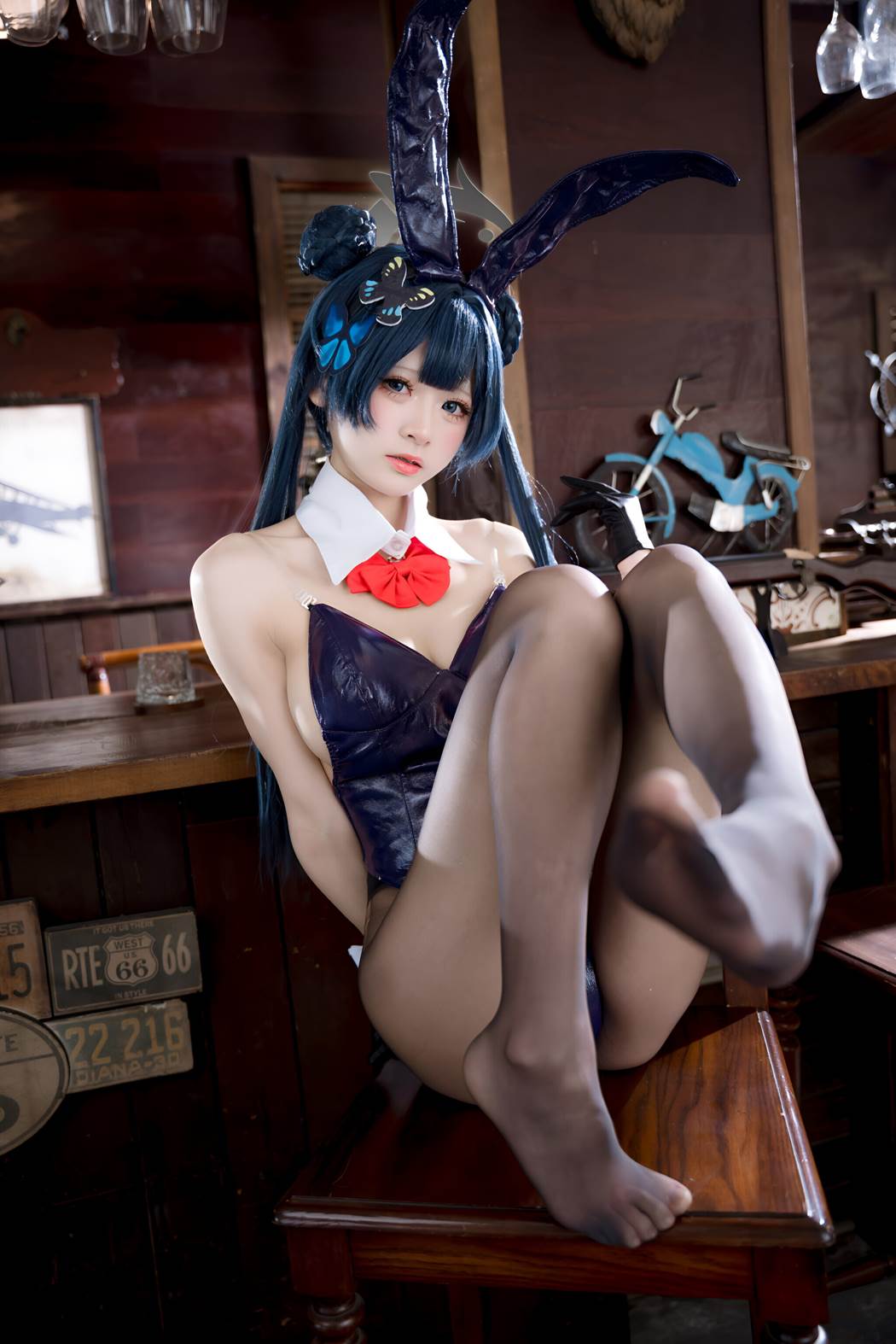 图片[15]-九柒喵 NO.022 – 蔚蓝档案 龙华妃咲 兔女郎[41P] – 速更版-美库