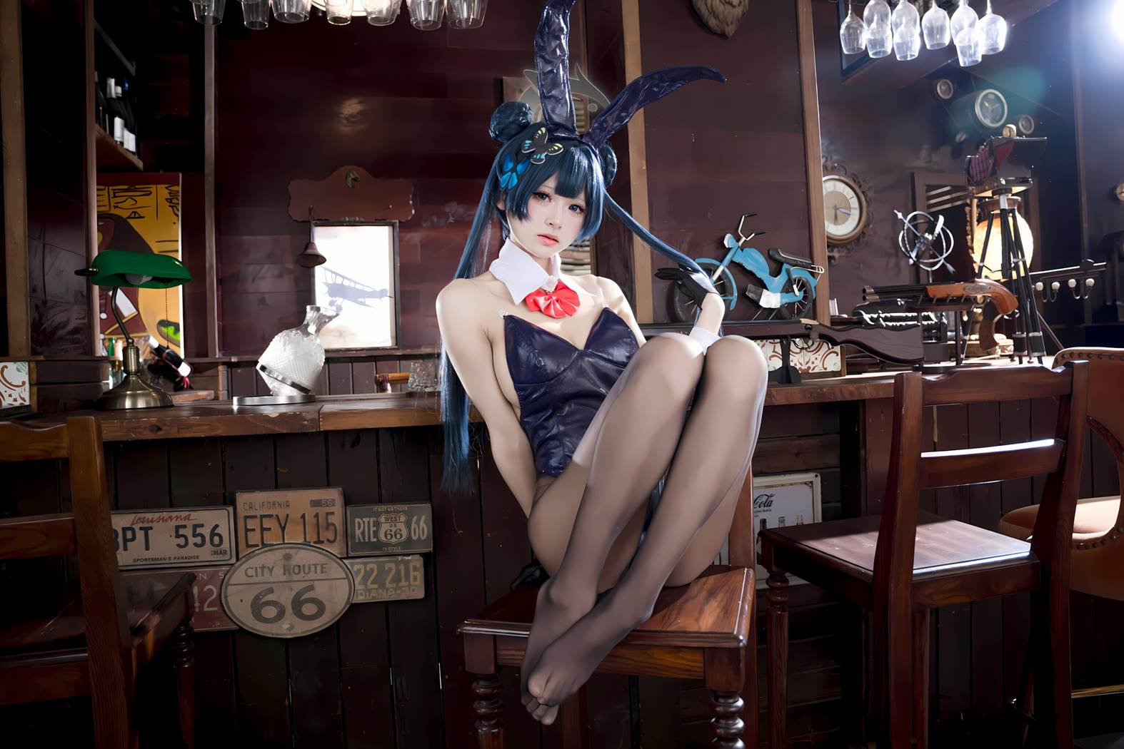 图片[33]-九柒喵 NO.022 – 蔚蓝档案 龙华妃咲 兔女郎[41P] – 速更版-美库