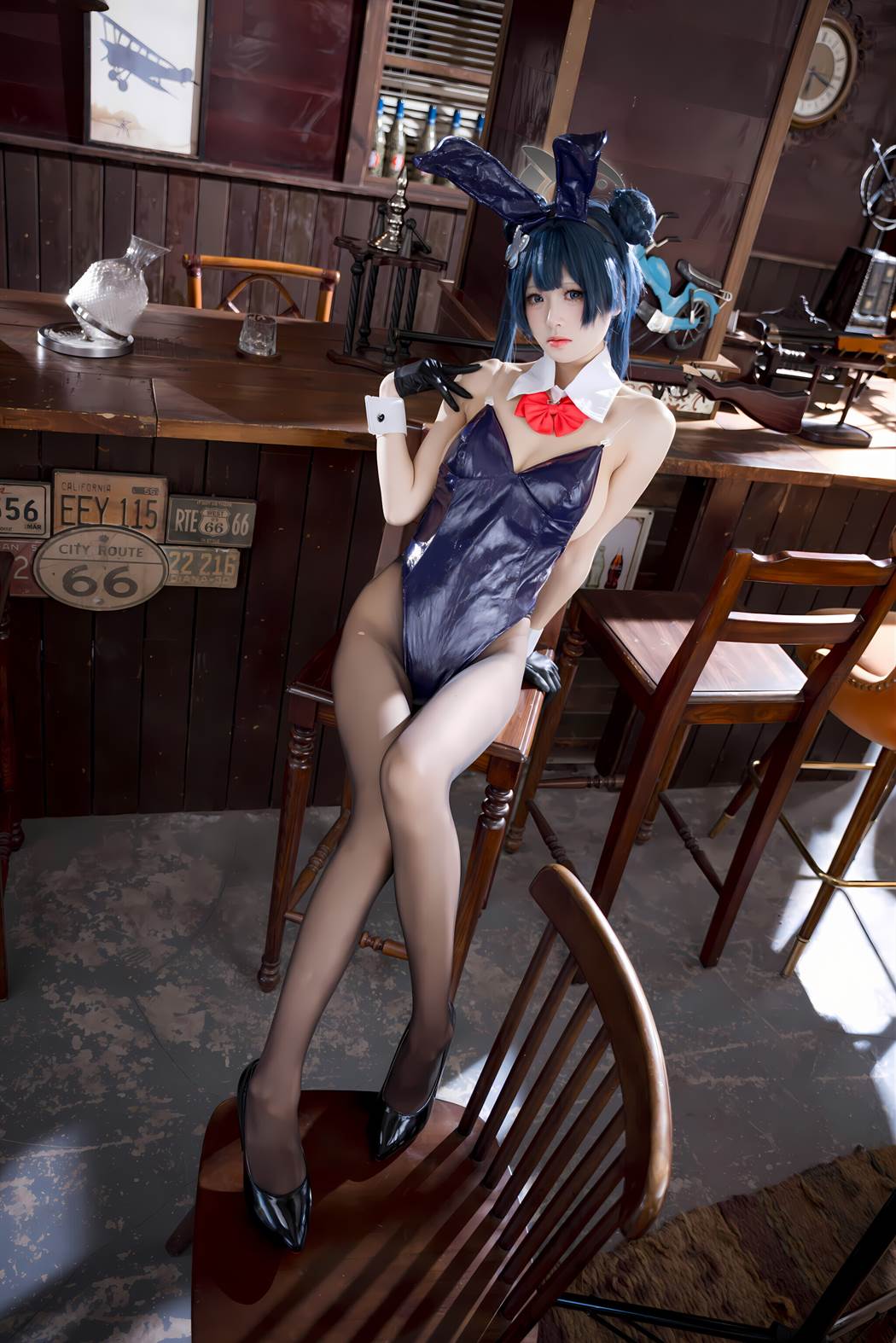 图片[41]-九柒喵 NO.022 – 蔚蓝档案 龙华妃咲 兔女郎[41P] – 速更版-美库