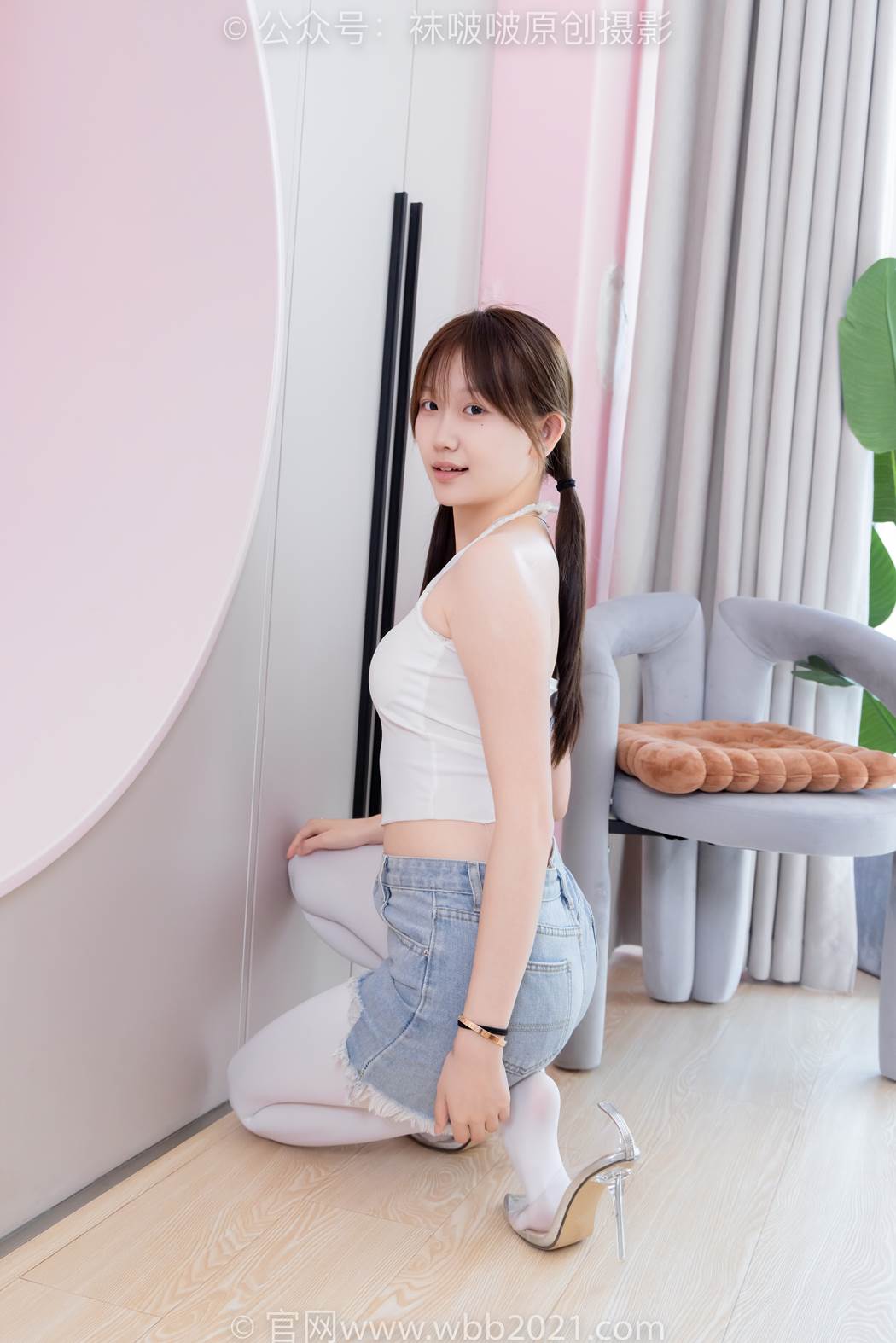 图片[16]-[BoBoSocks袜啵啵]NO.582 香菜-高跟鞋、厚白丝、裸足[124P] – 速更版-美库