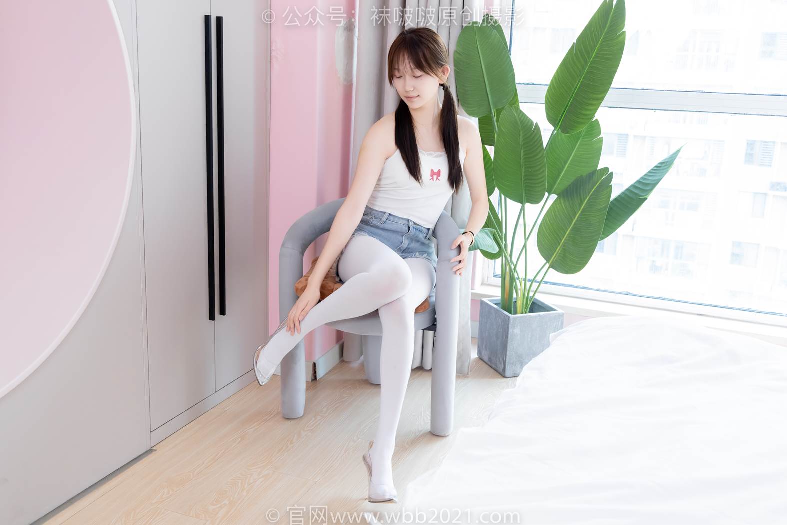 图片[20]-[BoBoSocks袜啵啵]NO.582 香菜-高跟鞋、厚白丝、裸足[124P] – 速更版-美库