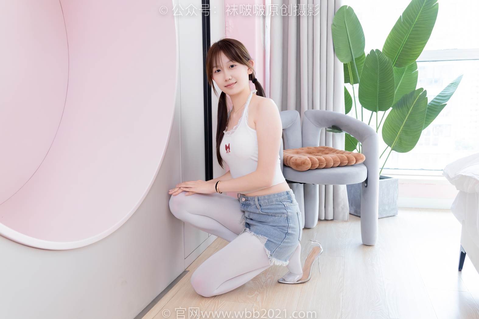 图片[22]-[BoBoSocks袜啵啵]NO.582 香菜-高跟鞋、厚白丝、裸足[124P] – 速更版-美库