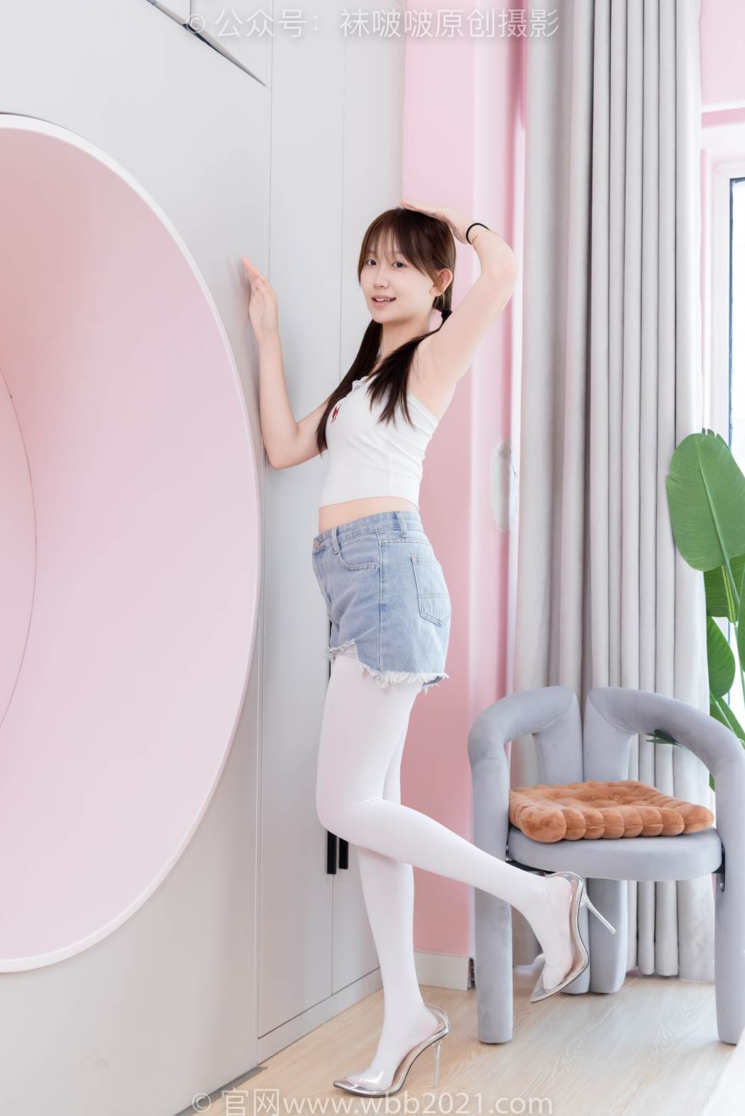 图片[23]-[BoBoSocks袜啵啵]NO.582 香菜-高跟鞋、厚白丝、裸足[124P] – 速更版-美库