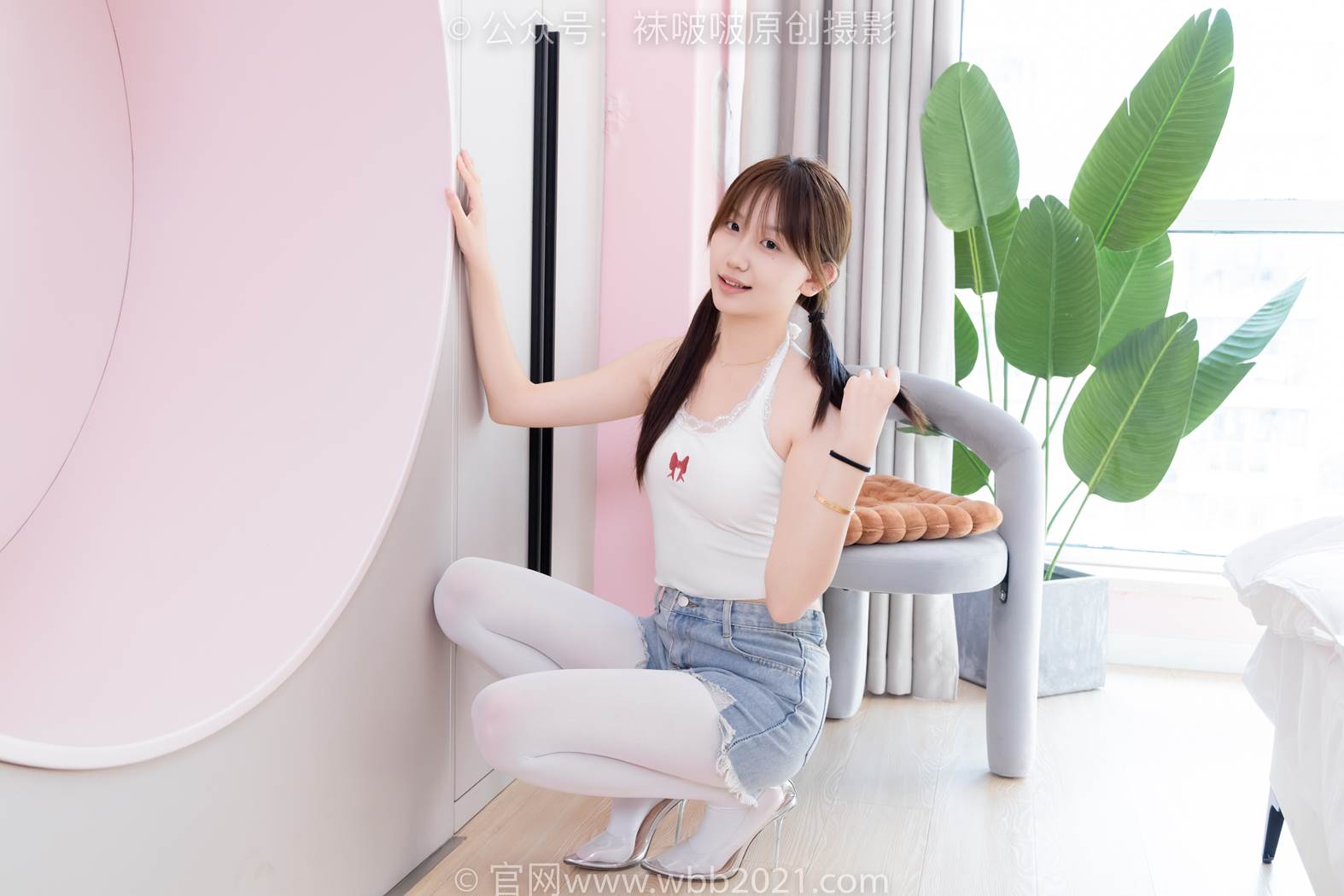 图片[24]-[BoBoSocks袜啵啵]NO.582 香菜-高跟鞋、厚白丝、裸足[124P] – 速更版-美库