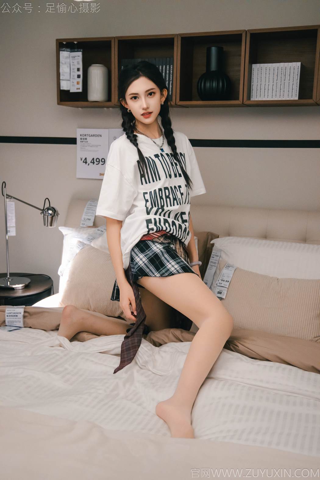 图片[42]-足愉心 NO.015 可乐（搭配：红色夹克、白T、短裙、马丁靴、肉丝色袜、白棉袜）[96P] – 速更版-美库