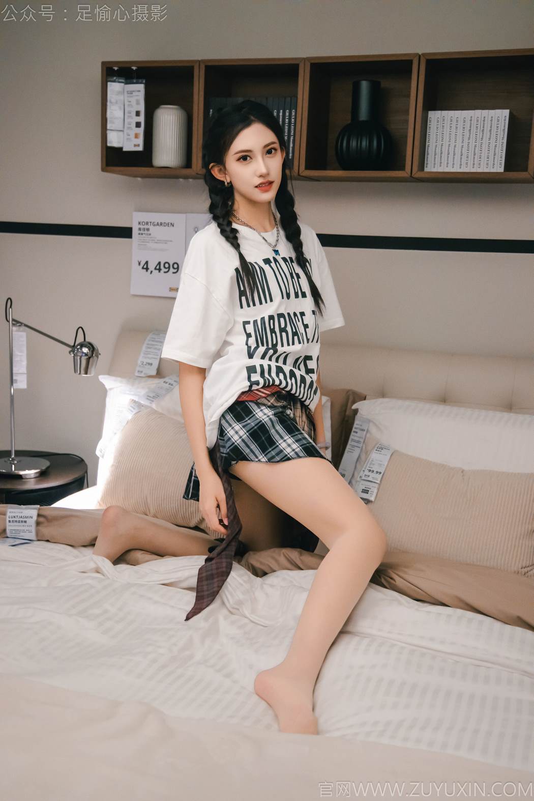 图片[45]-足愉心 NO.015 可乐（搭配：红色夹克、白T、短裙、马丁靴、肉丝色袜、白棉袜）[96P] – 速更版-美库