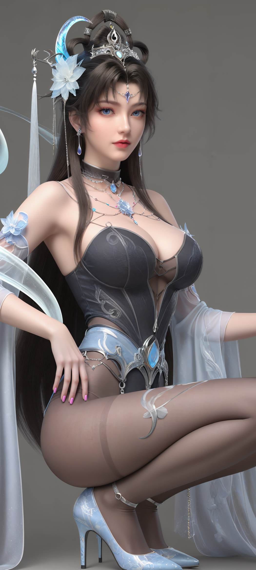 图片[44]-AI绘画 728 邀月 [84P] – 速更版-美库