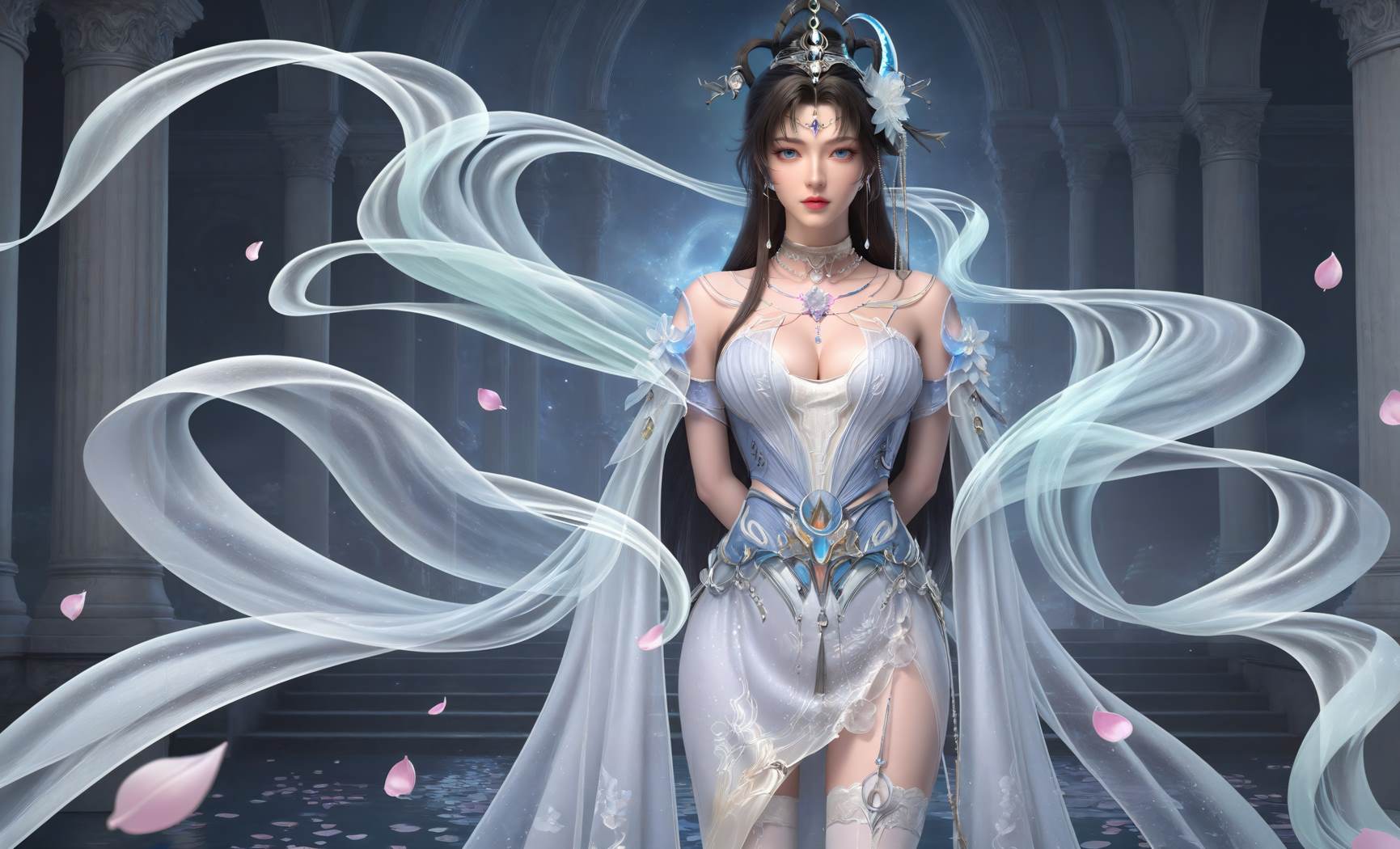 图片[46]-AI绘画 728 邀月 [84P] – 速更版-美库