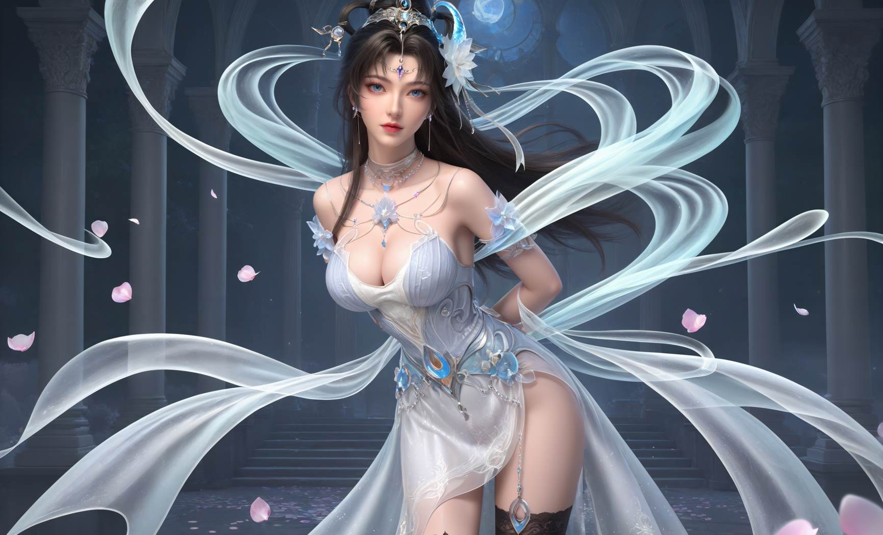 图片[56]-AI绘画 728 邀月 [84P] – 速更版-美库