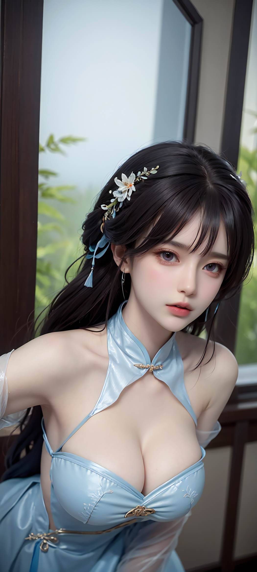 图片[28]-AI绘画 732 蓝色裙摆[56P] – 速更版-美库