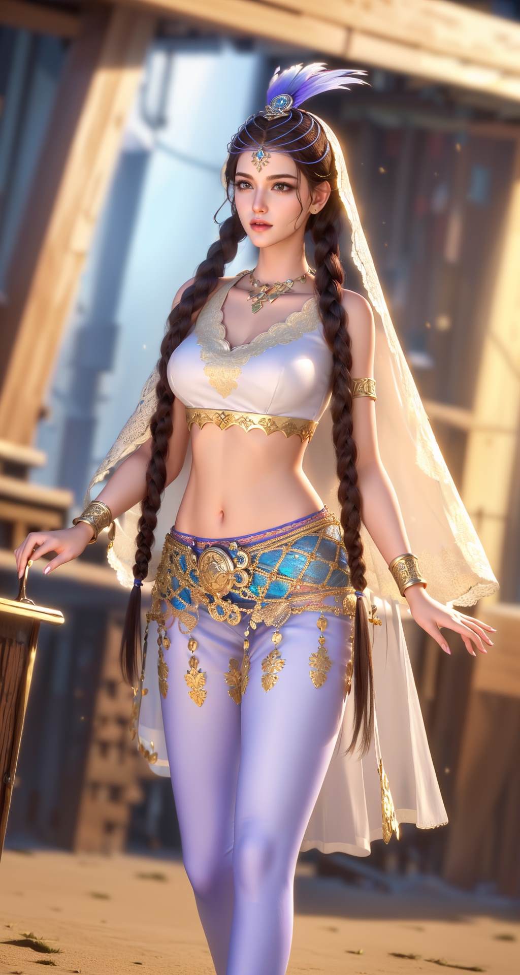 图片[17]-AI绘画 733 三十六骑-胡姬[41P] – 速更版-美库