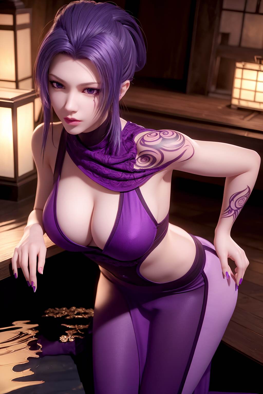 图片[10]-AI绘画 734 天行-紫女[19P] – 速更版-美库