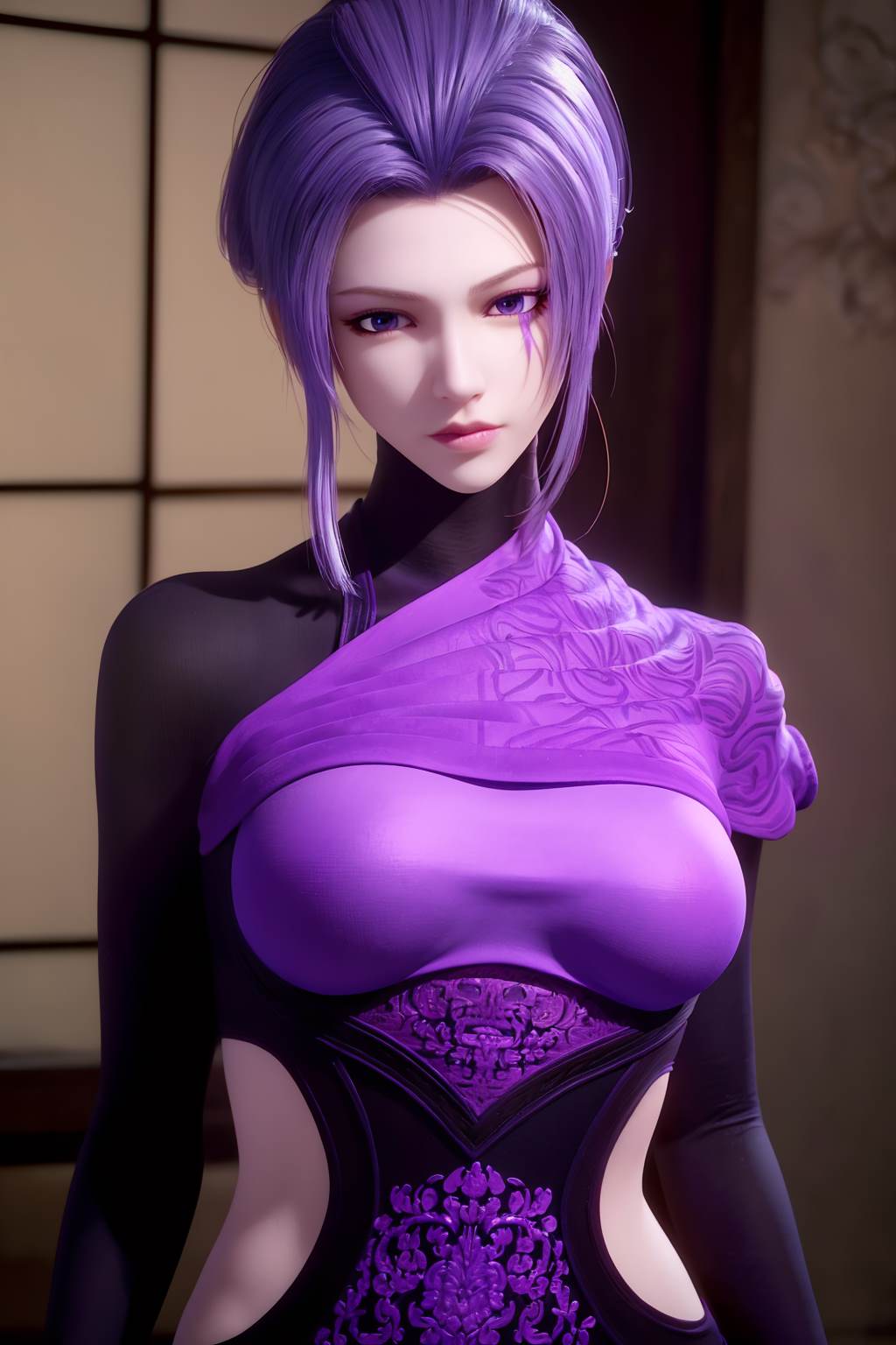 图片[12]-AI绘画 734 天行-紫女[19P] – 速更版-美库