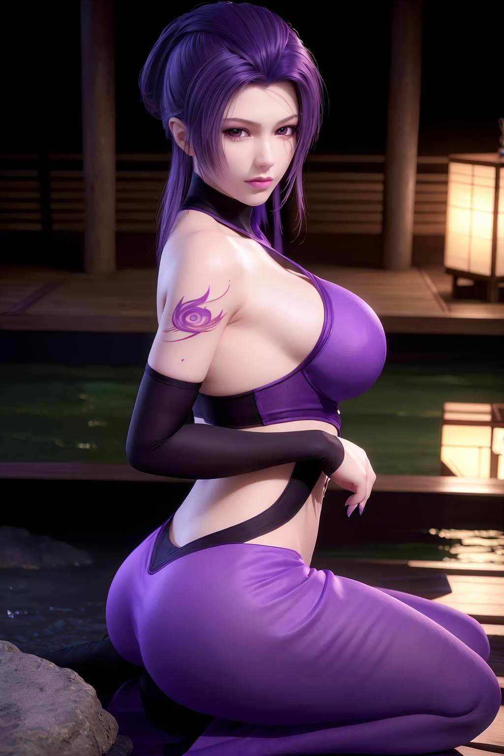 图片[14]-AI绘画 734 天行-紫女[19P] – 速更版-美库