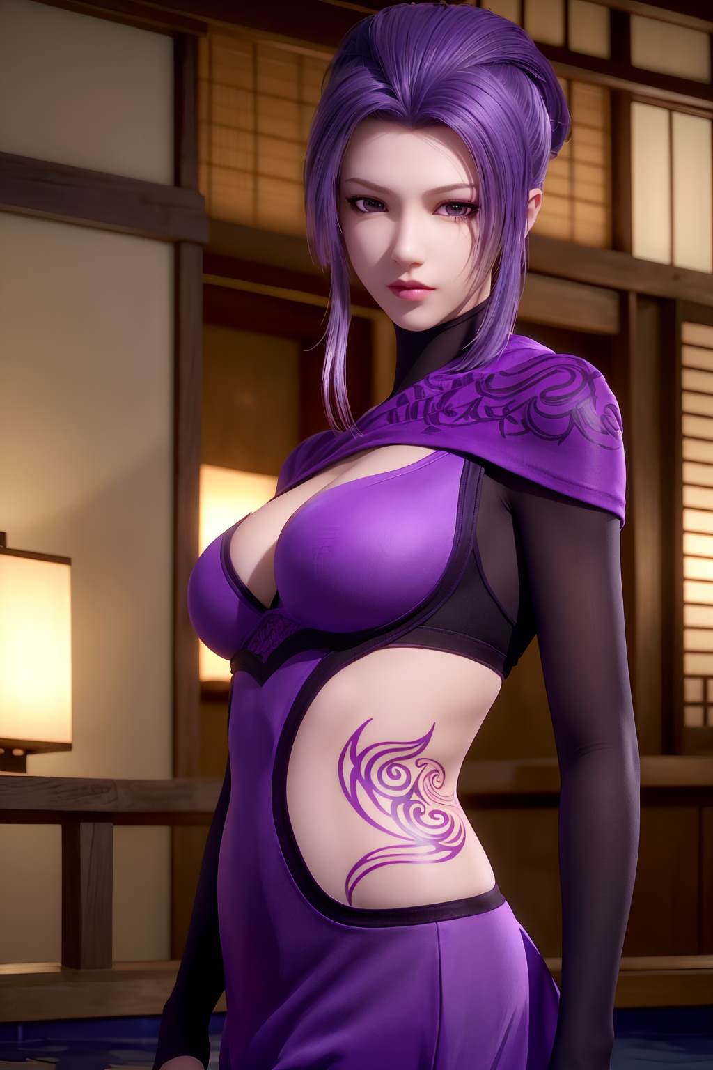 图片[16]-AI绘画 734 天行-紫女[19P] – 速更版-美库