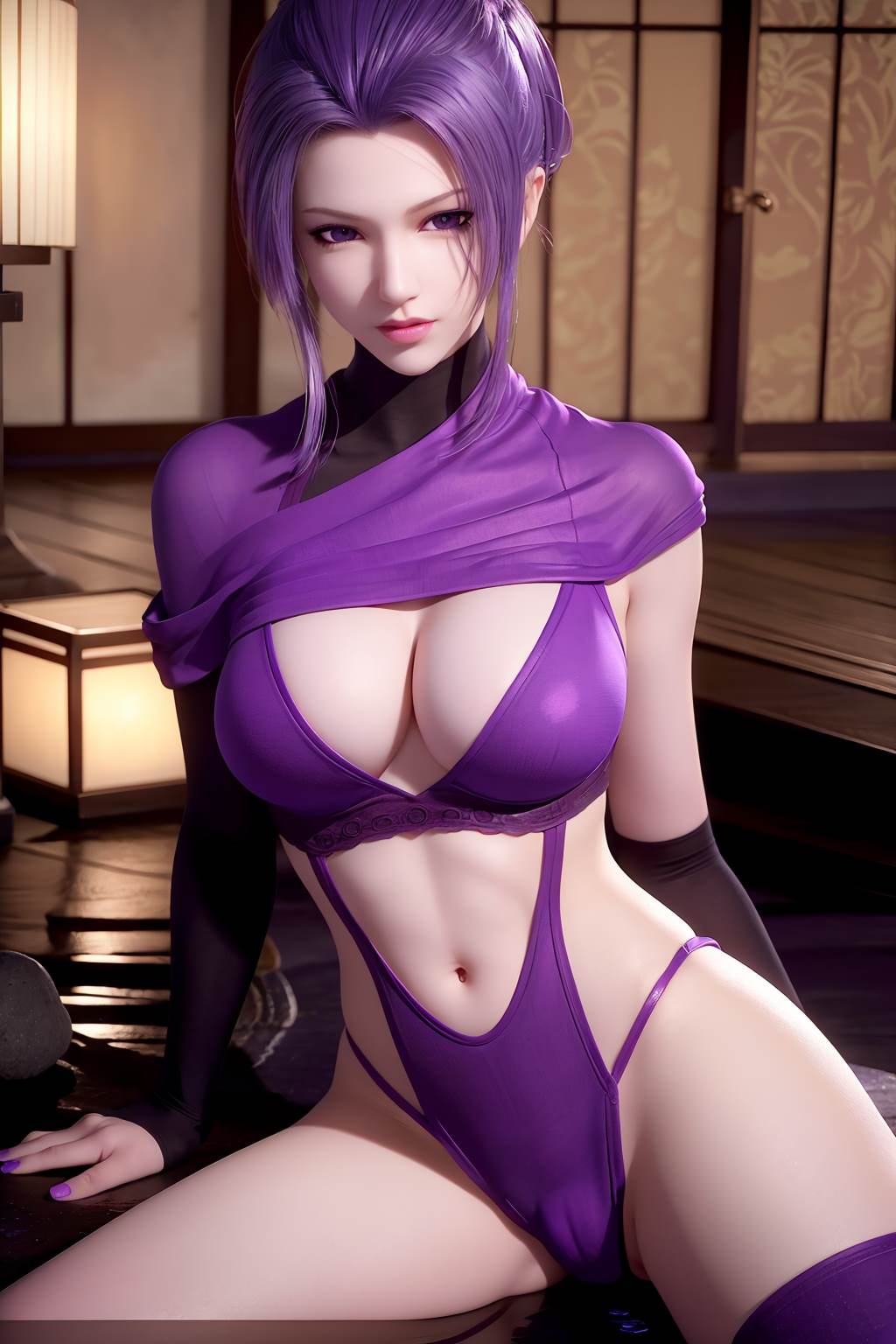 图片[17]-AI绘画 734 天行-紫女[19P] – 速更版-美库