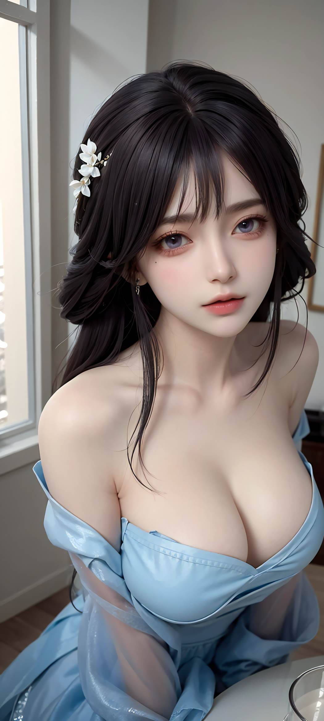 图片[54]-AI绘画 732 蓝色裙摆[56P] – 速更版-美库