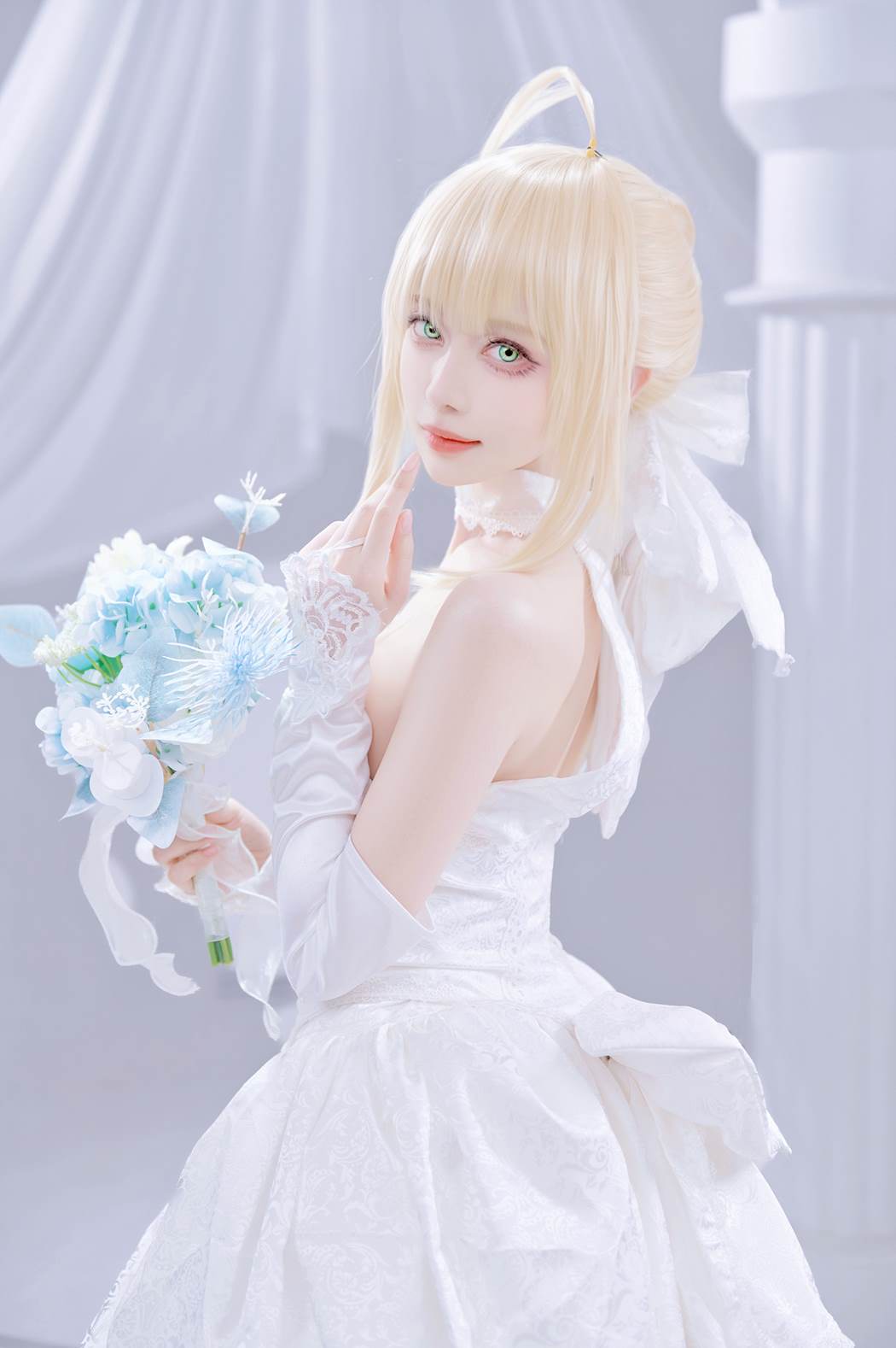 图片[20]-Shika小鹿鹿  FGO Saber花嫁[22P] – 速更版-美库