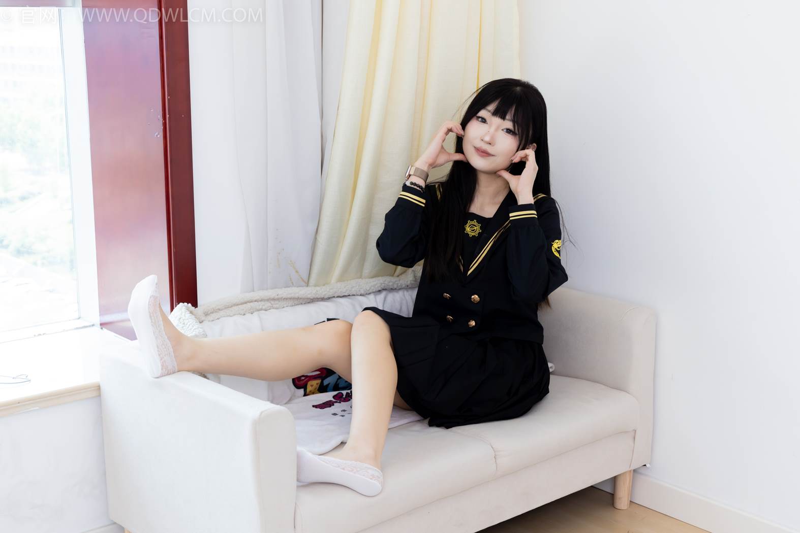 图片[64]-物恋传媒 NO.2423 嘟嘟-JK制服、板鞋、白色蕾丝船袜、裸足[126P] – 速更版-美库