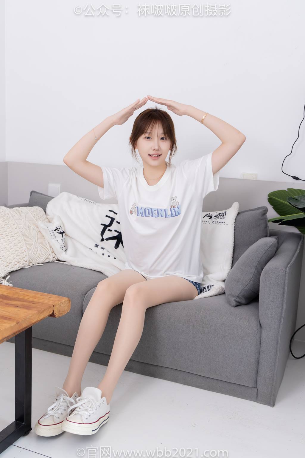 图片[12]-[BoBoSocks袜啵啵]NO.587 香菜-匡威帆布鞋、薄肉丝[139P] – 速更版-美库