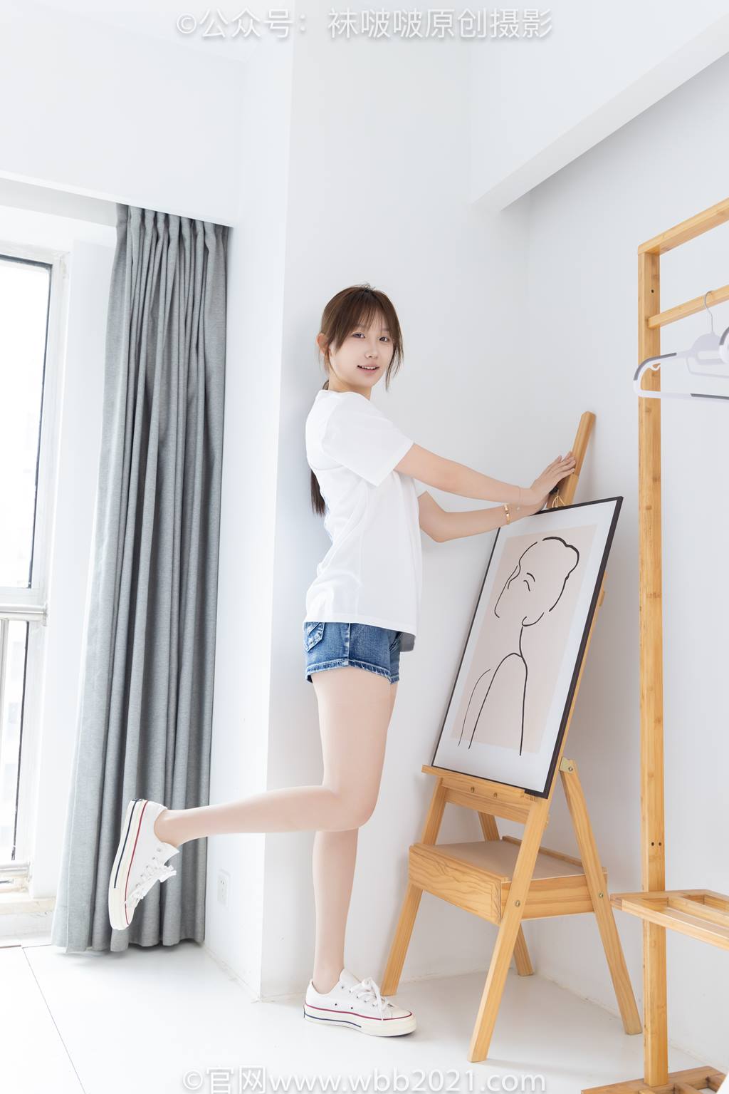 图片[20]-[BoBoSocks袜啵啵]NO.587 香菜-匡威帆布鞋、薄肉丝[139P] – 速更版-美库