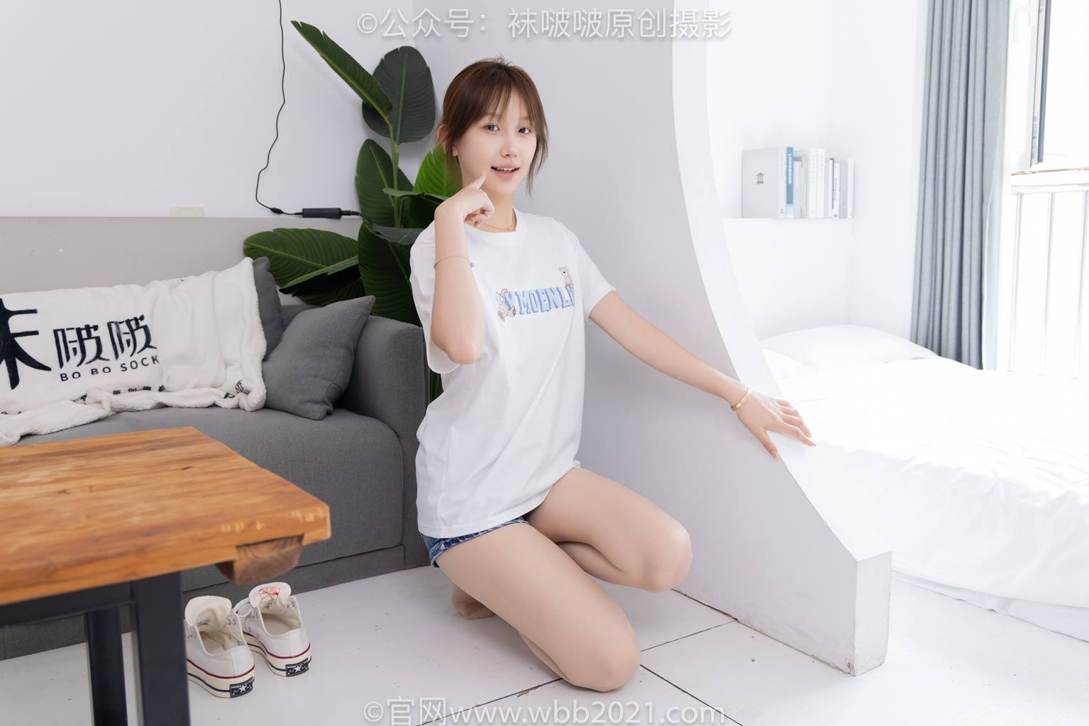 图片[28]-[BoBoSocks袜啵啵]NO.587 香菜-匡威帆布鞋、薄肉丝[139P] – 速更版-美库