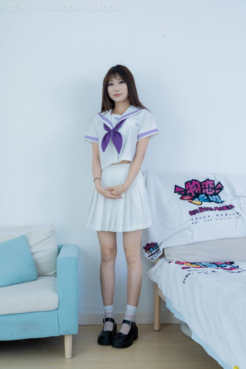 图片[65]-物恋传媒 NO.2427 泡泡-JK制服、皮鞋、短白丝[124P] – 速更版-美库