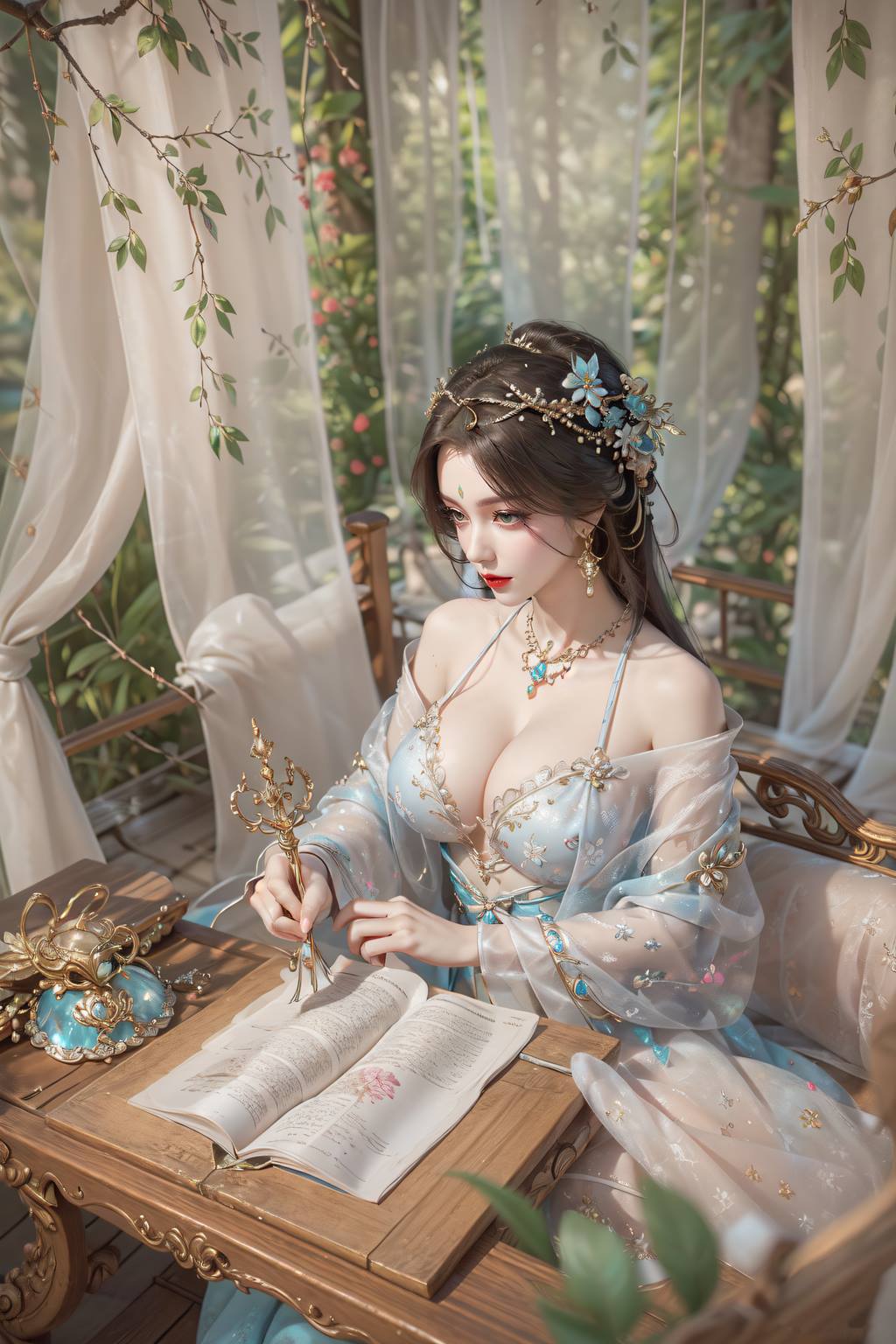 图片[14]-AI绘画 742 完美-柳神[19P] – 速更版-美库