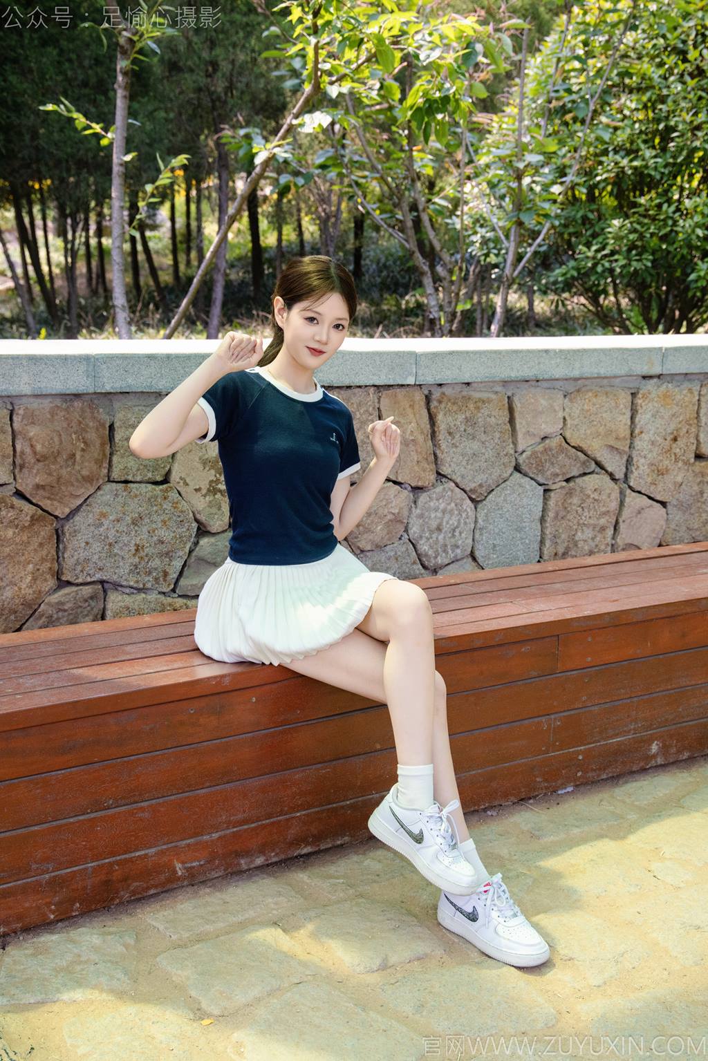 图片[16]-足愉心 NO.039 嘉怡（搭配：体操服、白色短裙、白色棉袜、运动鞋）[90P] – 速更版-美库