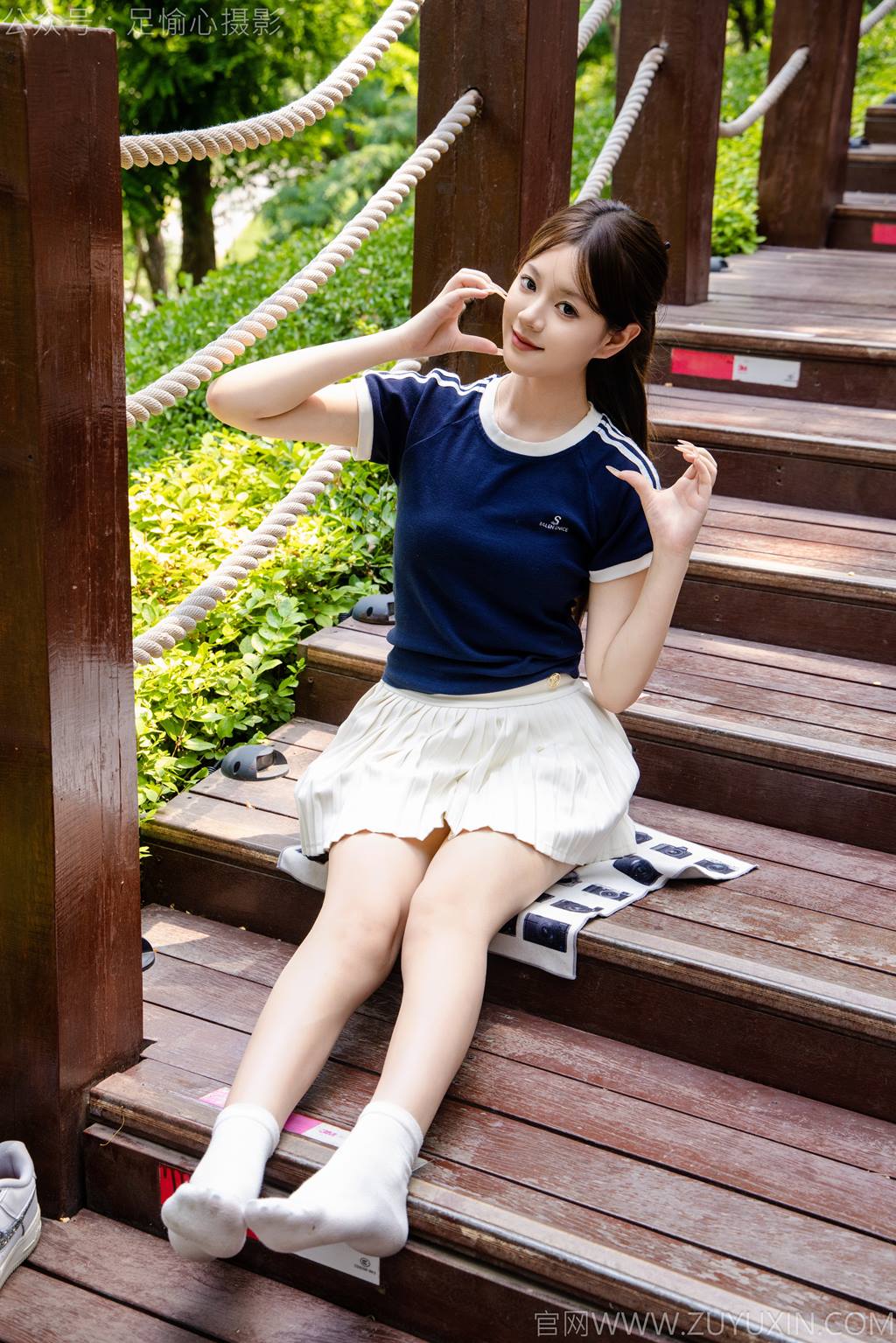 图片[59]-足愉心 NO.039 嘉怡（搭配：体操服、白色短裙、白色棉袜、运动鞋）[90P] – 速更版-美库