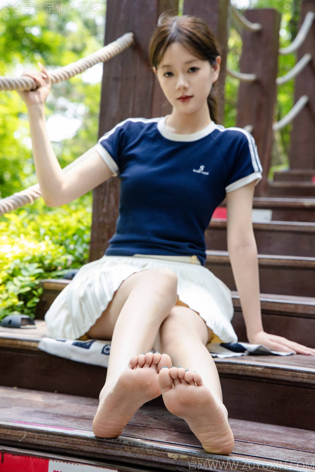 图片[63]-足愉心 NO.039 嘉怡（搭配：体操服、白色短裙、白色棉袜、运动鞋）[90P] – 速更版-美库