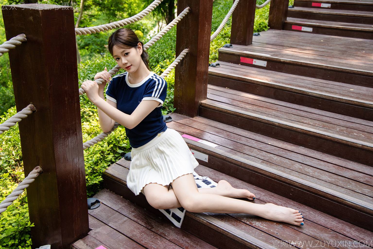 图片[86]-足愉心 NO.039 嘉怡（搭配：体操服、白色短裙、白色棉袜、运动鞋）[90P] – 速更版-美库