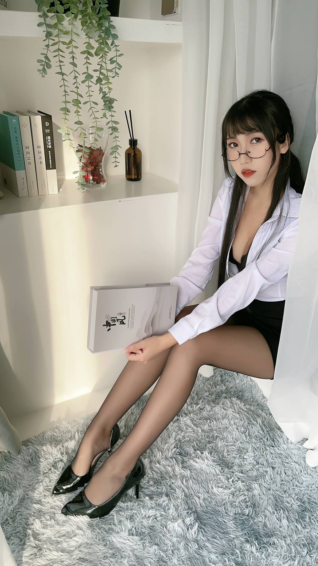 图片[18]-不呆猫  – 黑丝包臀OL[19P] – 速更版-美库