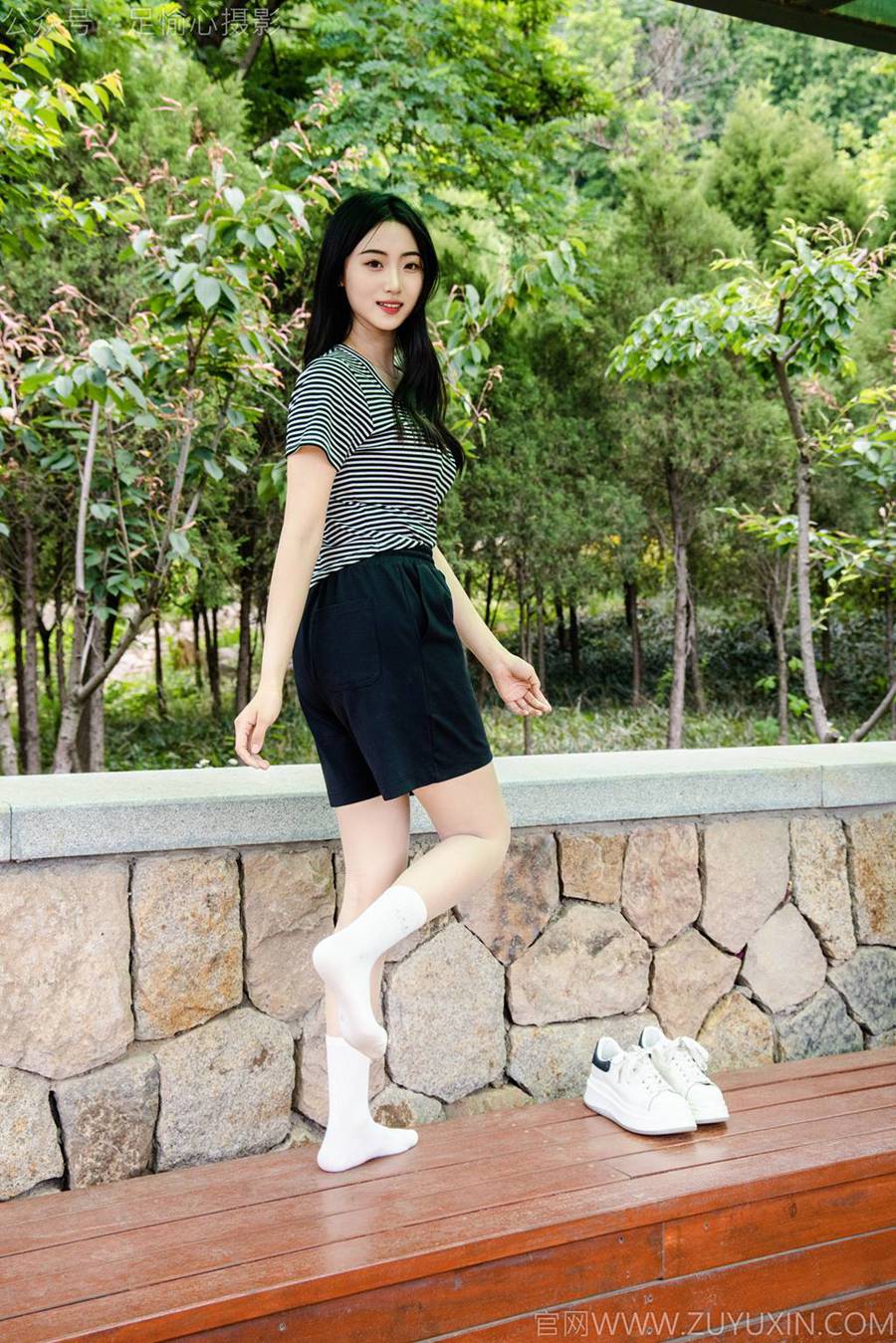 图片[16]-足愉心 NO.040 雅楠（搭配：体操服、白色短裙、白色棉袜、运动鞋）[80P] – 速更版-美库