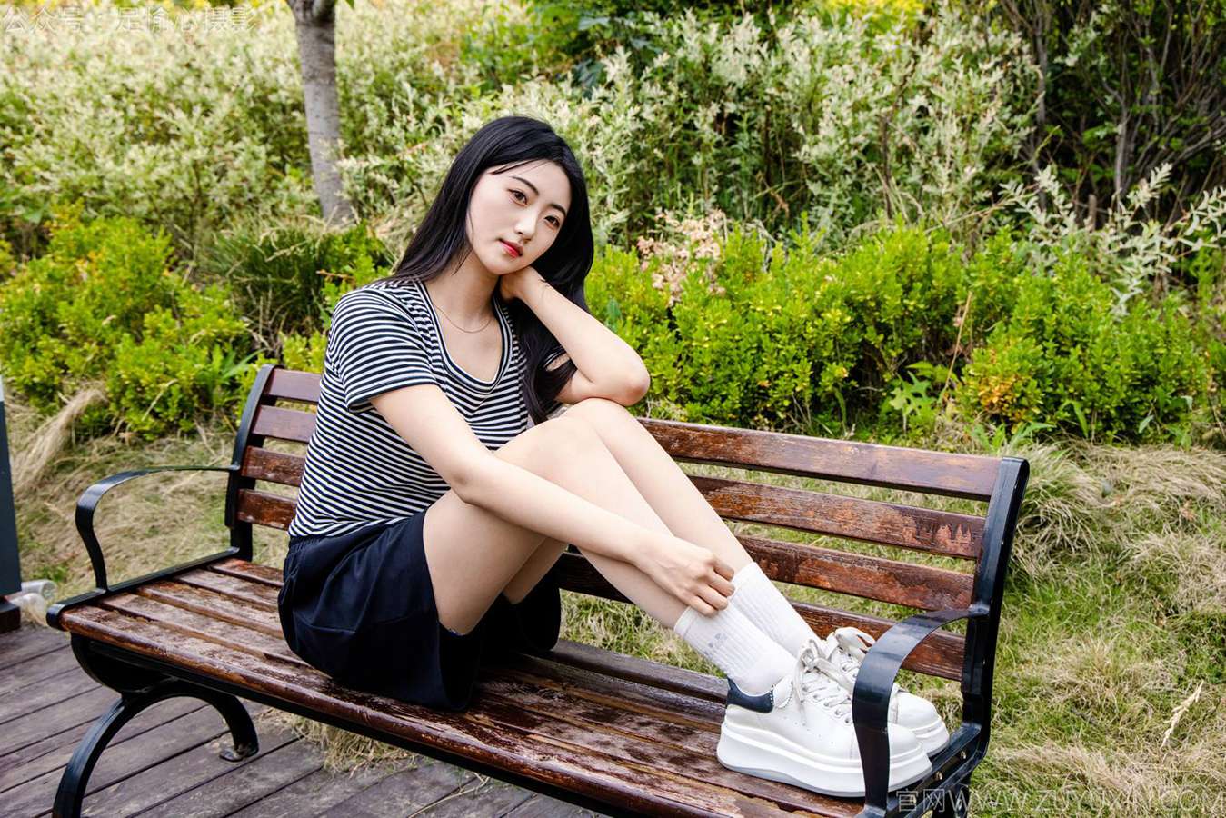 图片[25]-足愉心 NO.040 雅楠（搭配：体操服、白色短裙、白色棉袜、运动鞋）[80P] – 速更版-美库