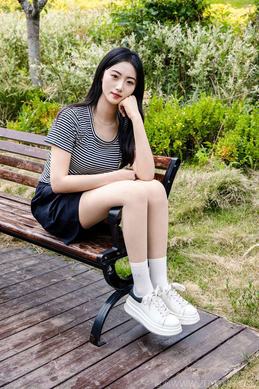 图片[41]-足愉心 NO.040 雅楠（搭配：体操服、白色短裙、白色棉袜、运动鞋）[80P] – 速更版-美库