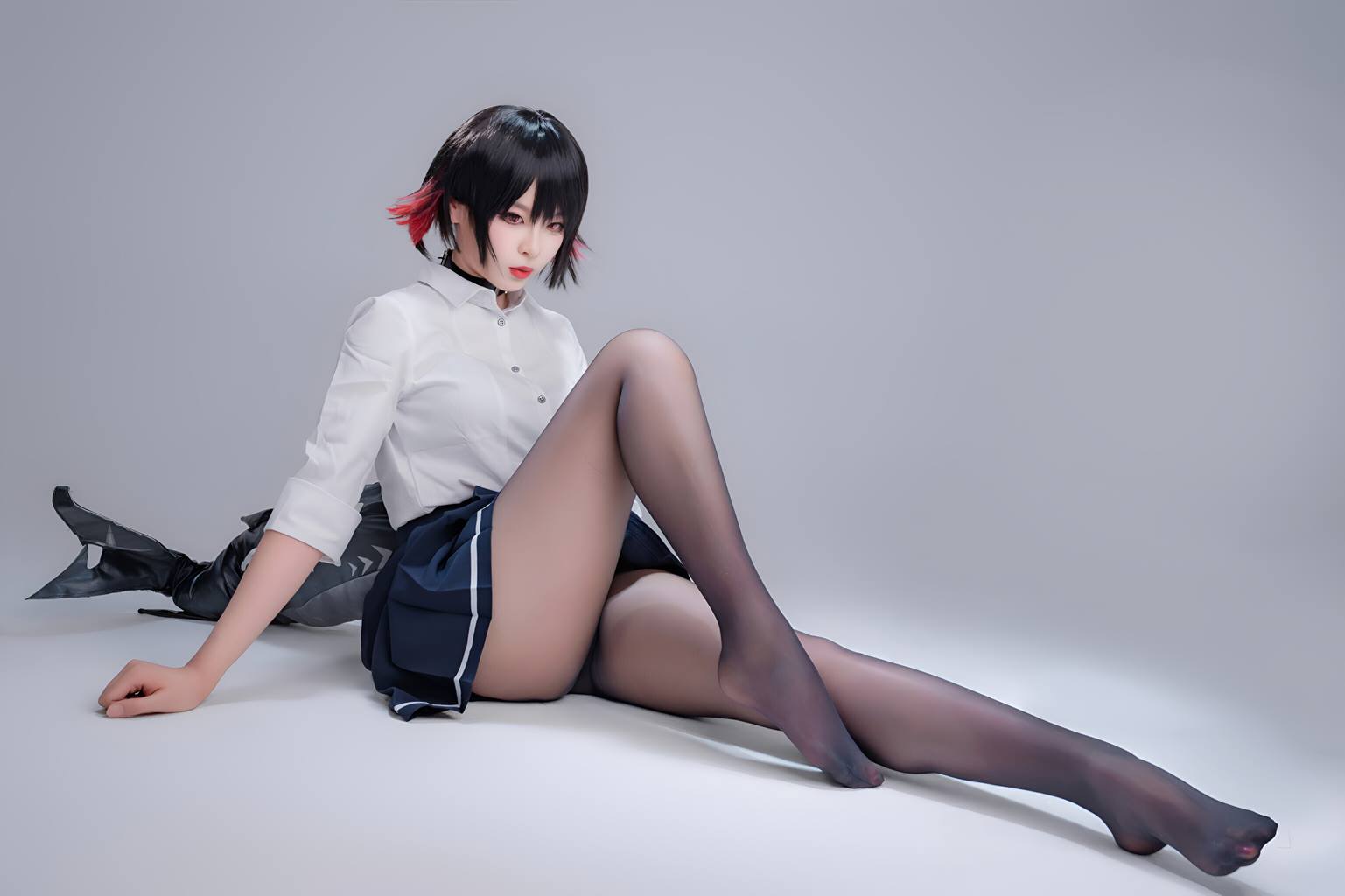 图片[30]-轩萧学姐 – 鲨鱼妹JK[70P] – 速更版-美库