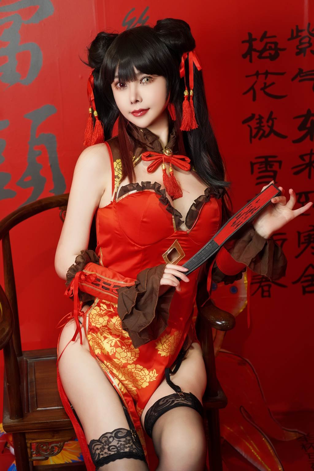 图片[14]-亚马逊鲶鱼 – 时崎狂三 旗袍[24P] – 速更版-美库