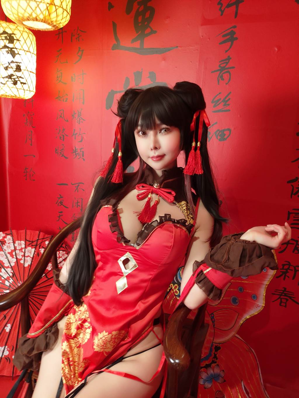 图片[18]-亚马逊鲶鱼 – 时崎狂三 旗袍[24P] – 速更版-美库