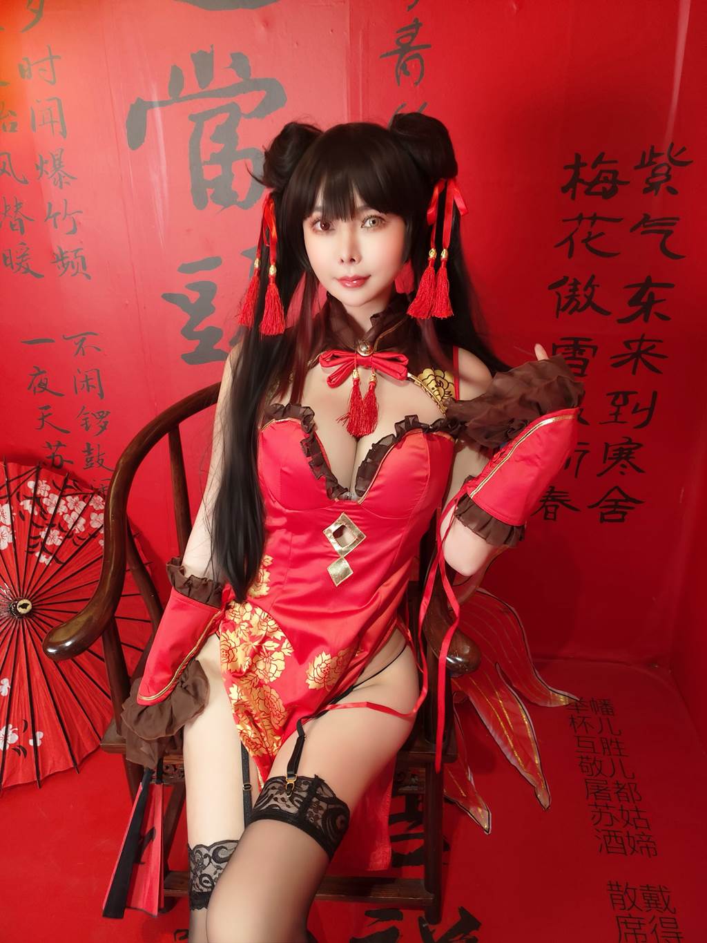 图片[19]-亚马逊鲶鱼 – 时崎狂三 旗袍[24P] – 速更版-美库