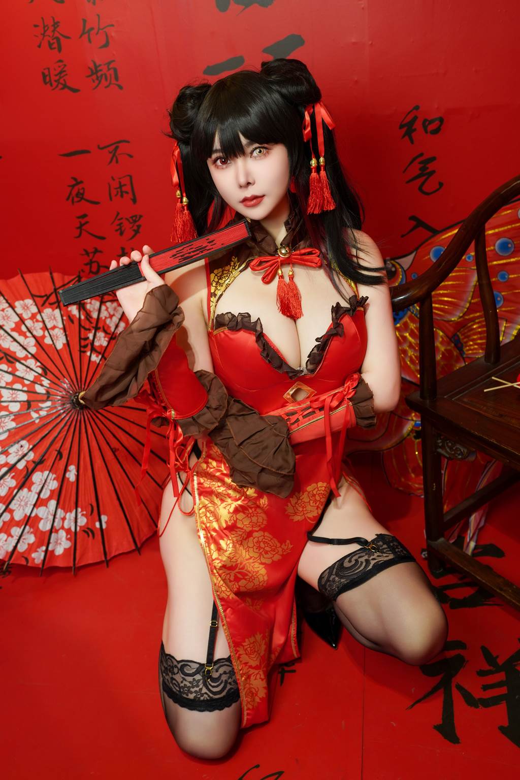 图片[20]-亚马逊鲶鱼 – 时崎狂三 旗袍[24P] – 速更版-美库