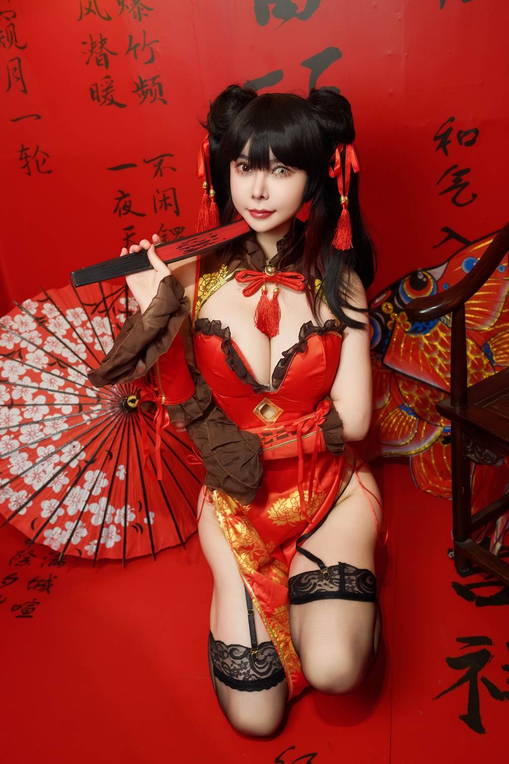 图片[25]-亚马逊鲶鱼 – 时崎狂三 旗袍[24P] – 速更版-美库