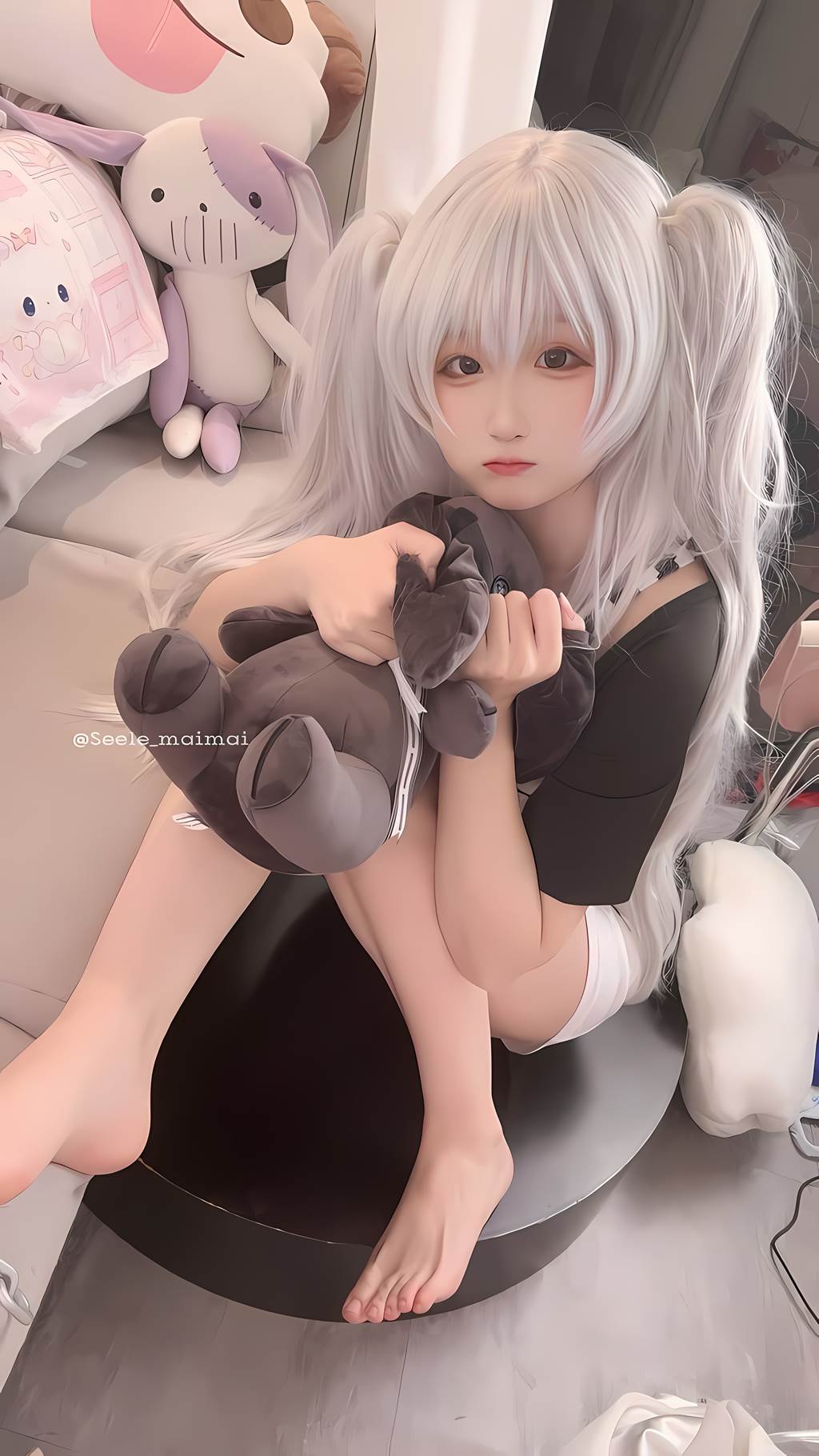 图片[10]-Seele麦麦 – 白色双马尾[16P] – 速更版-美库