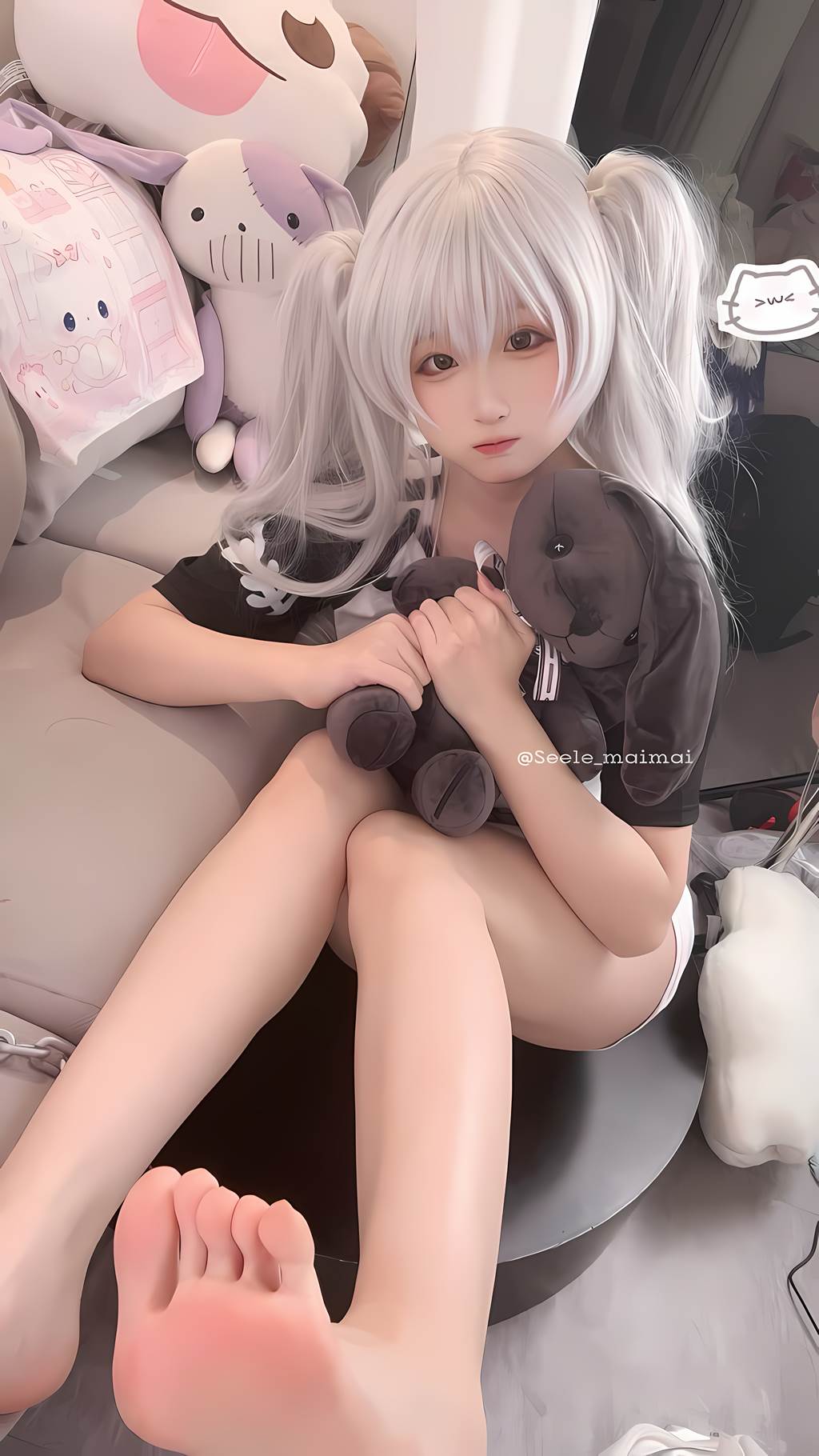 图片[12]-Seele麦麦 – 白色双马尾[16P] – 速更版-美库