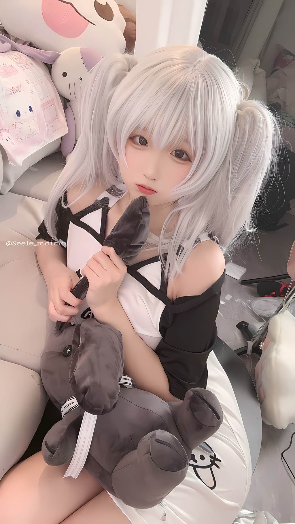 图片[17]-Seele麦麦 – 白色双马尾[16P] – 速更版-美库